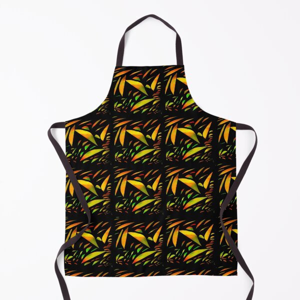 Item preview, Neon Yellow Tropical Leaf Pattern designed and sold by RiyanaStudio.