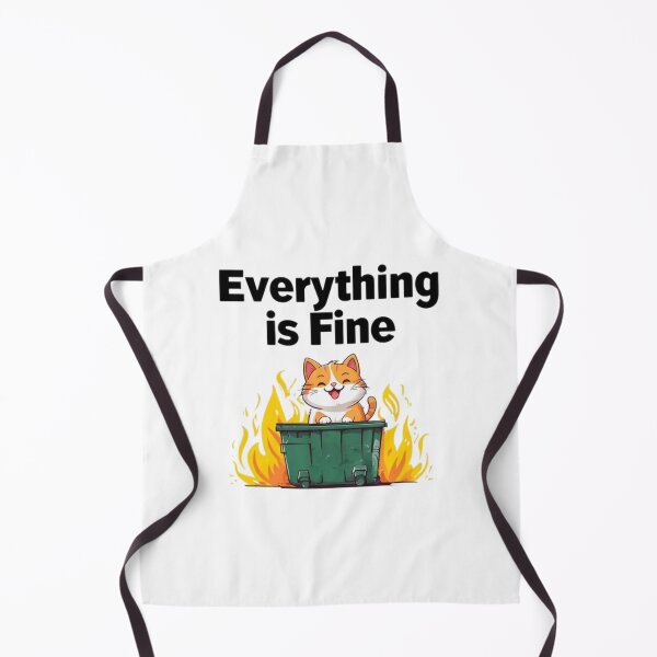 Item preview, Incendio en el contenedor de basura con un gato gracioso designed and sold by larsapista.