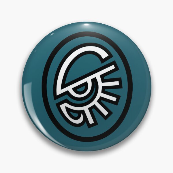 Item preview, Eldritch Raiders Emblem - Aeldari Corsair Symbol on Green Oval designed and sold by Luke Brincat.