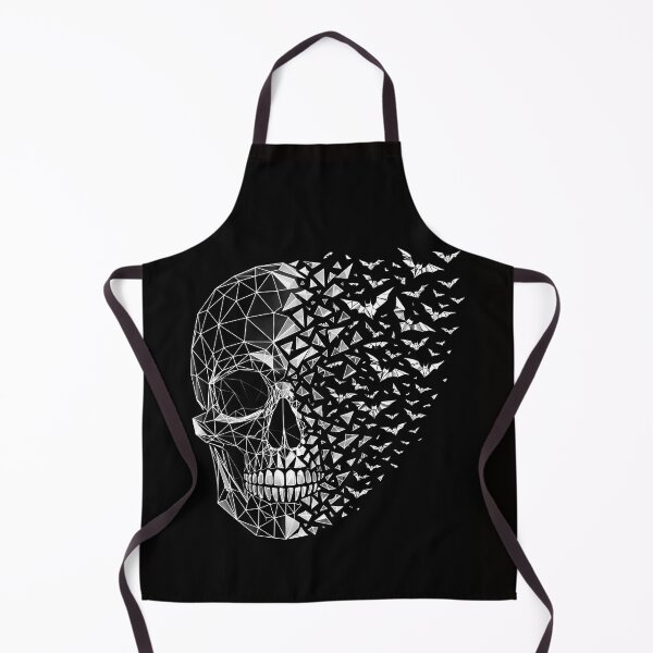 Item preview, Shattered Geometry: 3D Wireframe Skull & Dissolving Bat Swarm designed and sold by Studio77-Gothic.