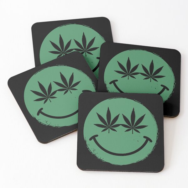 Item preview, Weed Smiling Face Funny Stoner  designed and sold by Say It With Ink.
