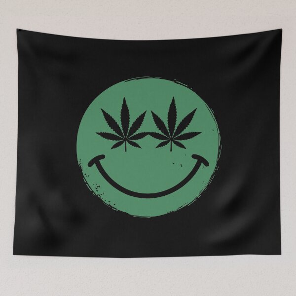 Item preview, Weed Smiling Face Funny Stoner  designed and sold by Say It With Ink.
