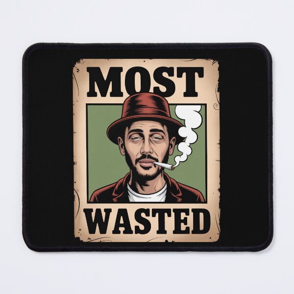 Item preview, Most Wasted Funny Stoner Wanted Poster designed and sold by Say It With Ink.
