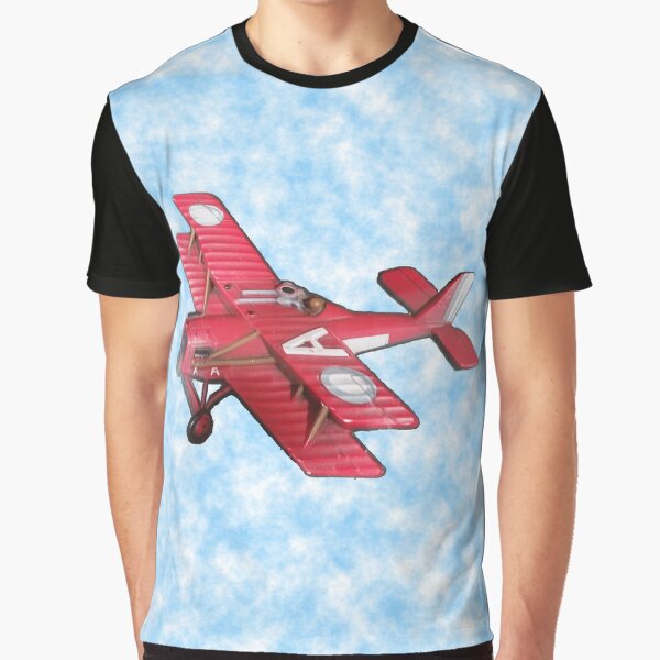Red Biplane Graphic T-Shirt