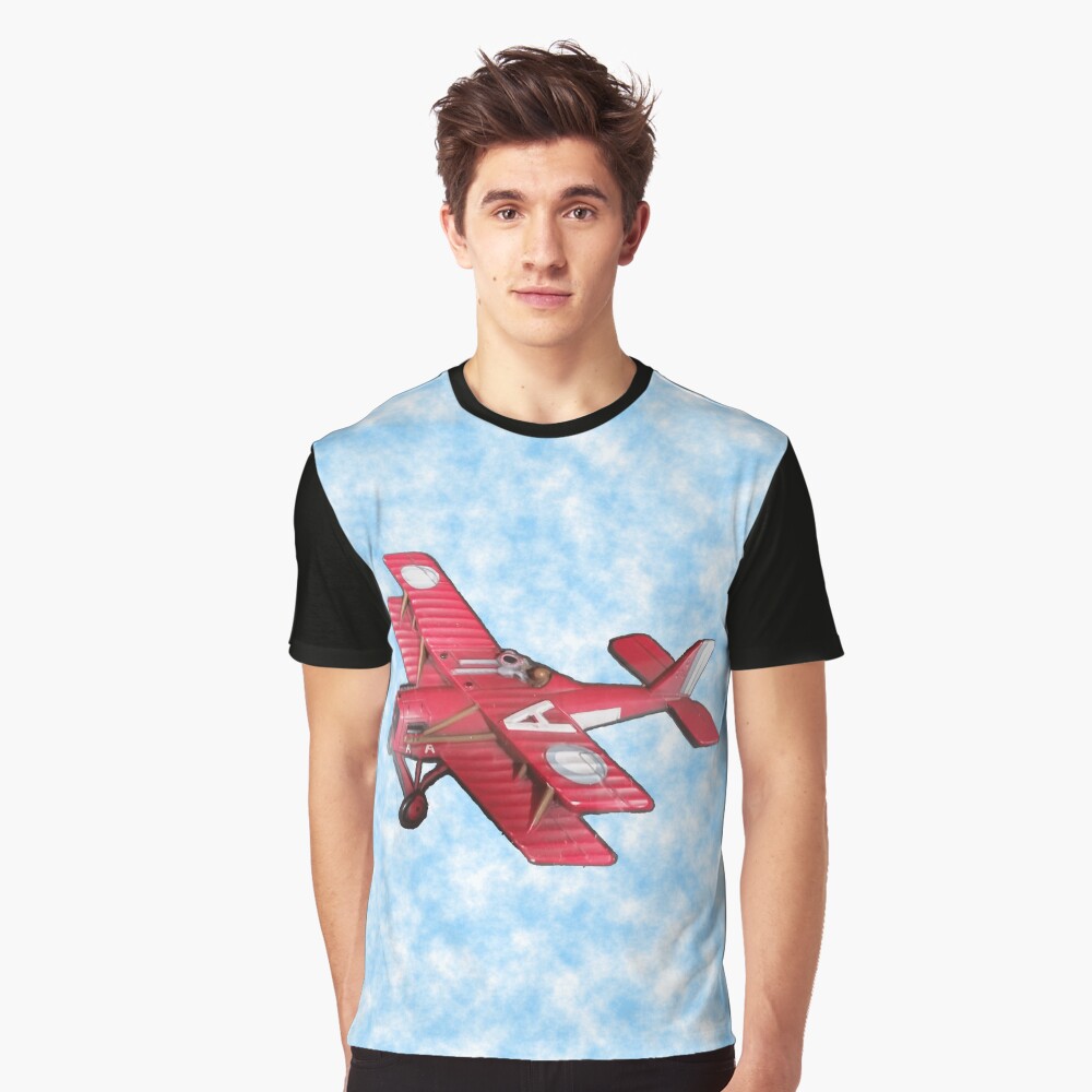 Red Biplane Graphic T-Shirt