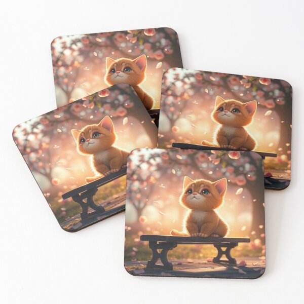 Item preview, Adorable Fluffy Kitten - Cute Digital Art for Cat Lovers designed and sold by Art-Inspir-AI.