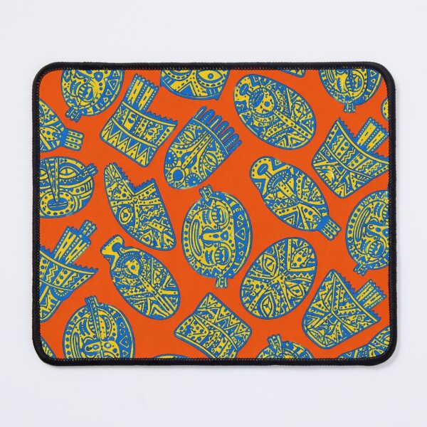 Item preview, African Tribal Pattern – Bold Ethnic Mask Art Seamless Design designed and sold by Sketchbook Studio by Aqsaa.