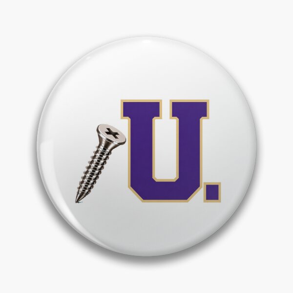 Item preview, SCREW U COLLECTION – Cool Purple Gold Collegiate Screw U – CLEAN LOOK designed and sold by WheelieGdArt.