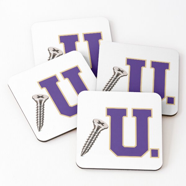 Item preview, SCREW U COLLECTION – Cool Purple Gold Collegiate Screw U – CLEAN LOOK designed and sold by WheelieGdArt.