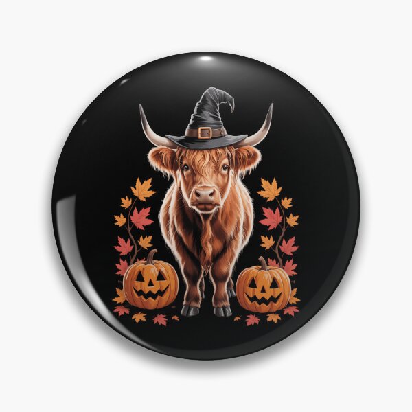Item preview, Witchy Cow Halloween Highland Cow Spooky Season Fall Autumn designed and sold by TyraYoung.