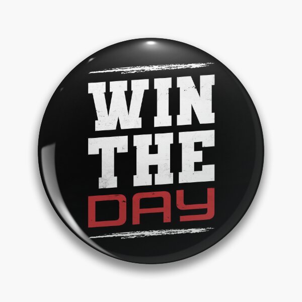 Item preview, Win The Day Motivational Success Mindset Typography Design designed and sold by JavaGraph.