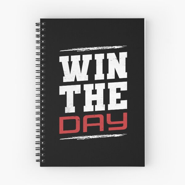 Item preview, Win The Day Motivational Success Mindset Typography Design designed and sold by JavaGraph.