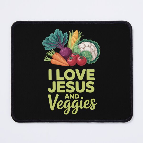 Item preview, Vegetables Vegan Vegetarian Faith I Love Jesus and Veggies designed and sold by TyraYoung.