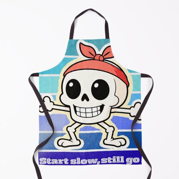 Item preview, Cute Skull BandanV1.1 – Start Slow Still Go Funny Motivation Cartoon Design designed and sold by Amornrat-POD.