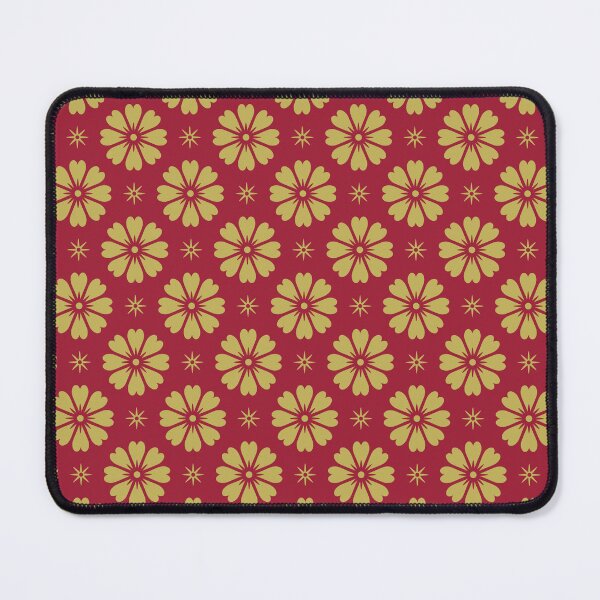 Item preview, Vivid burgundy & gold flowers designed and sold by Mint + Midnight.