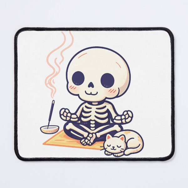 Item preview, Skeleton Halloween Meditating Essential T-Shirt designed and sold by SoftSproutstu.