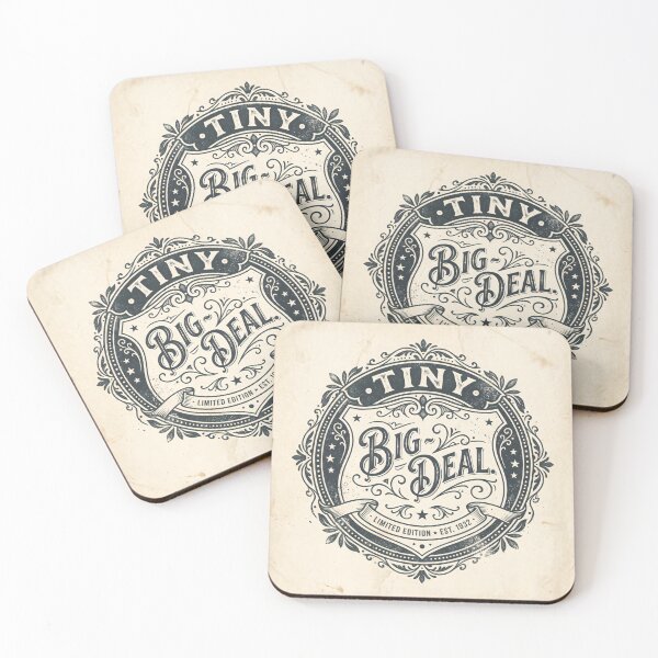 Item preview, Tiny Big Deal Vintage Badge Retro Ornate Lettering designed and sold by SplashTastic.