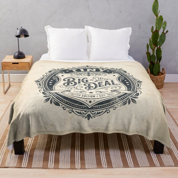 Item preview, Tiny Big Deal Vintage Badge Retro Ornate Lettering designed and sold by SplashTastic.
