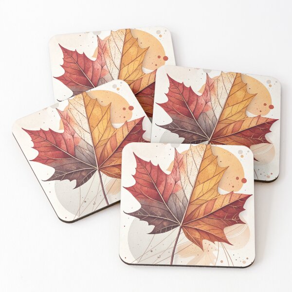Item preview, Minimalist Maple Leaf Abstract Design designed and sold by Studio Atharv.