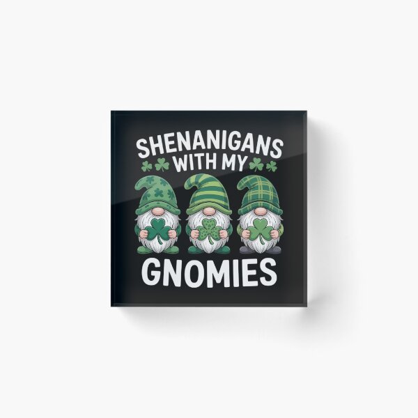 Item preview, St Patricks Day Lucky Shamrock Leopard Gnomes Irish designed and sold by TyraYoung.