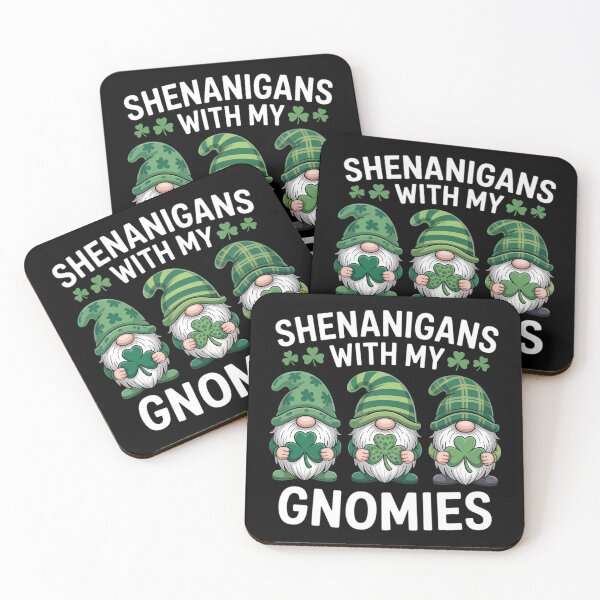 Item preview, St Patricks Day Lucky Shamrock Leopard Gnomes Irish designed and sold by TyraYoung.