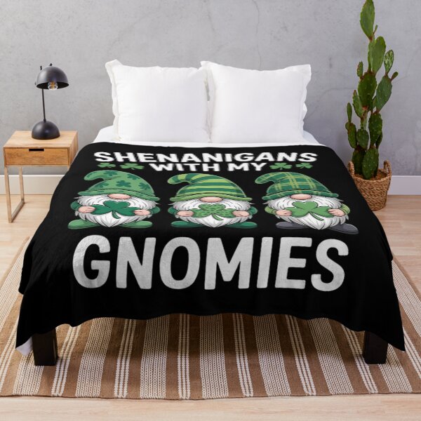 Item preview, St Patricks Day Lucky Shamrock Leopard Gnomes Irish designed and sold by TyraYoung.