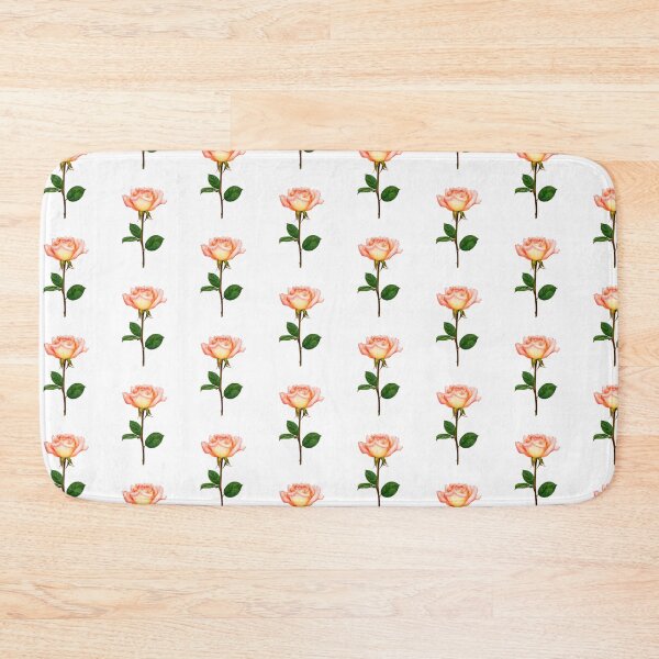 Item preview, Peach Rose Watercolor Botanical Art designed and sold by Rutvain.