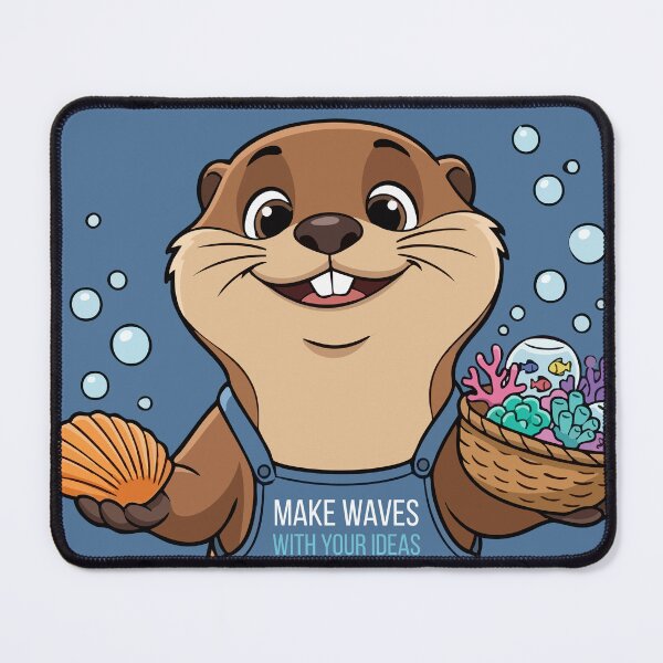 Item preview, Cute Otter Aquarium Designer – Make Waves With Your Ideas  designed and sold by jindezign.
