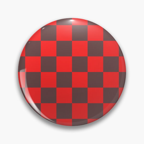 Item preview, Rose ebony & vivid red checkered designed and sold by Mint + Midnight.
