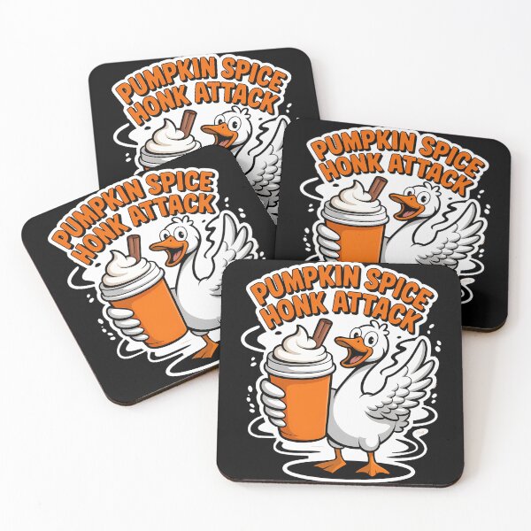 Item preview, Pumpkin Spice Honk Attack Goose Fall Coffee designed and sold by TyraYoung.