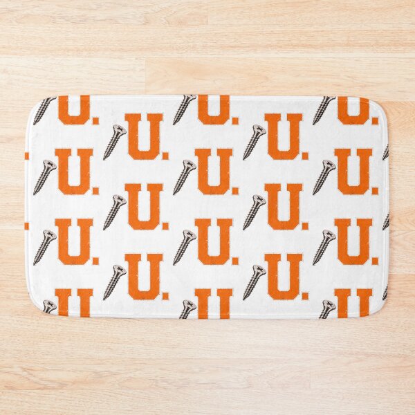 Item preview, SCREW U COLLECTION – Bright Orange White Collegiate Screw U – WORN LOOK designed and sold by WheelieGdArt.