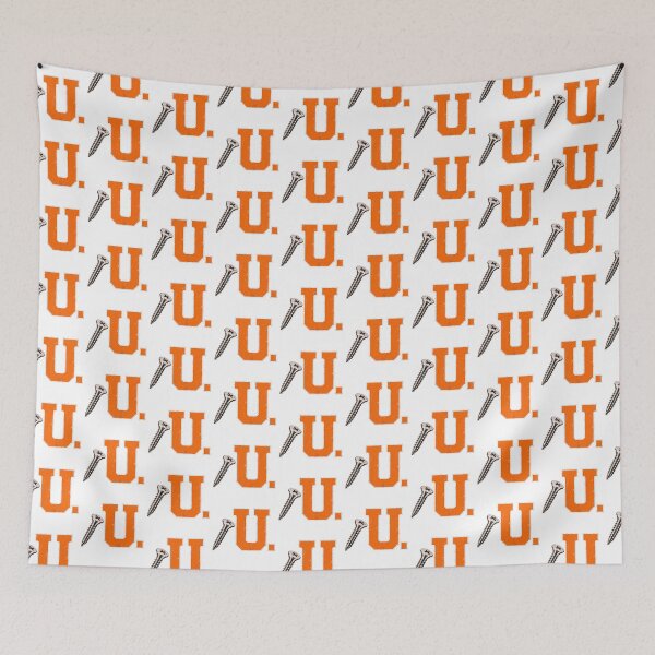 Item preview, SCREW U COLLECTION – Bright Orange White Collegiate Screw U – WORN LOOK designed and sold by WheelieGdArt.
