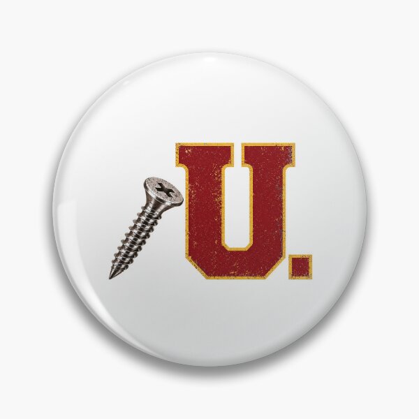 Item preview, SCREW U COLLECTION – Cardinal Gold Collegiate Screw U – WORN LOOK designed and sold by WheelieGdArt.