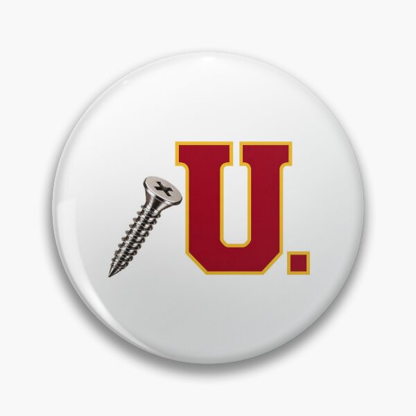 Item preview, SCREW U COLLECTION – Cardinal Gold Collegiate Screw U – CLEAN LOOK designed and sold by WheelieGdArt.