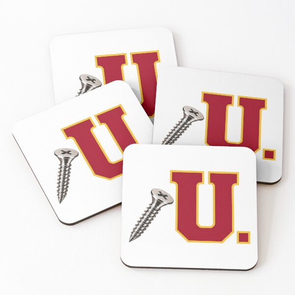 Item preview, SCREW U COLLECTION – Cardinal Gold Collegiate Screw U – CLEAN LOOK designed and sold by WheelieGdArt.