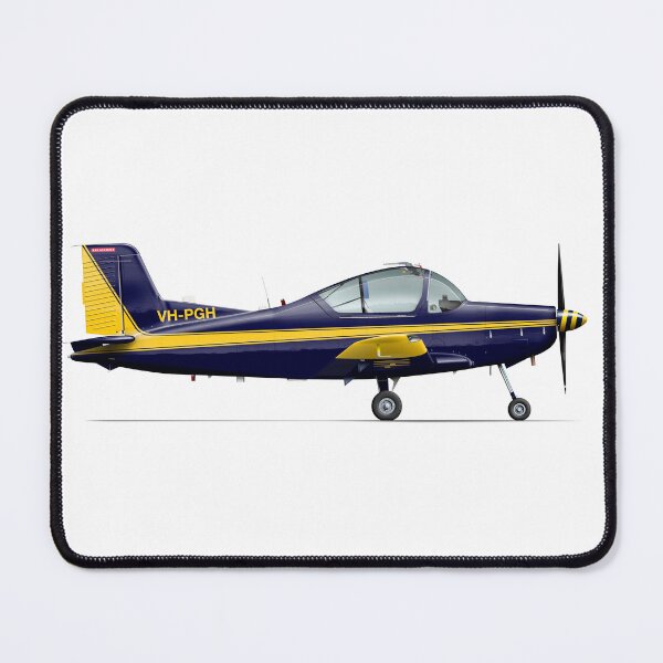 Item preview, PAC CT-4B AIRTRAINER BAE - VH-PGH BLACK/GOLD designed and sold by Grubby Fingers Aircraft Illustration.