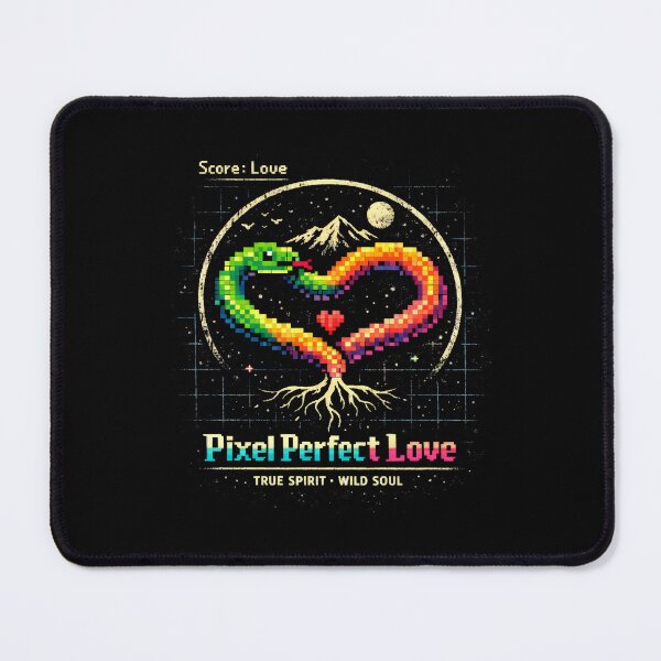 Item preview, Pixel Perfect Love Snake Art Retro Gaming Aesthetic designed and sold by SplashTastic.