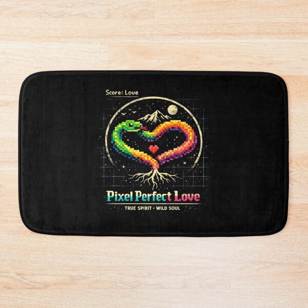 Item preview, Pixel Perfect Love Snake Art Retro Gaming Aesthetic designed and sold by SplashTastic.