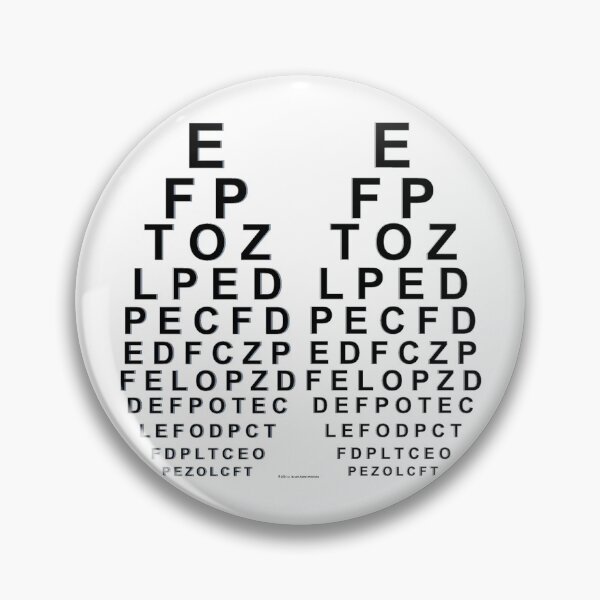 Item preview, Eye Chart Stereogram - Black Letters designed and sold by hendrickssdh.