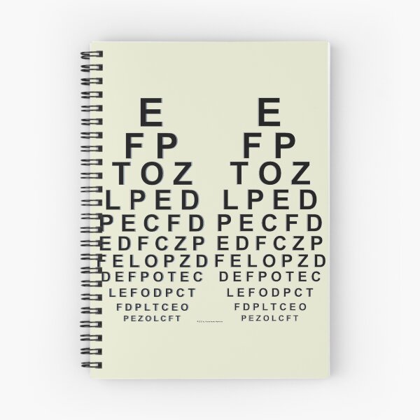 Item preview, Eye Chart Stereogram - Black Letters designed and sold by hendrickssdh.