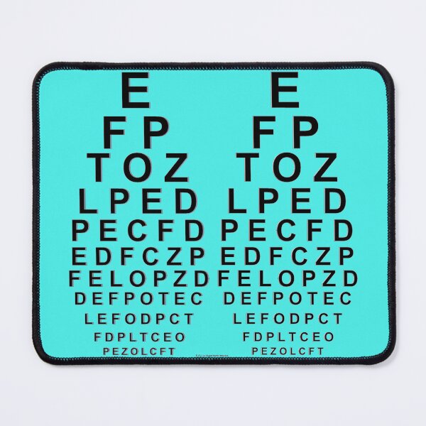 Item preview, Eye Chart Stereogram - Black Letters designed and sold by hendrickssdh.