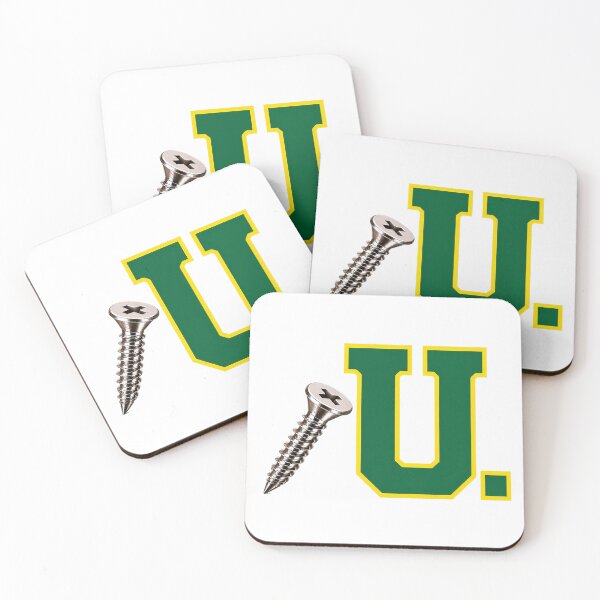 Item preview, SCREW U COLLECTION – Electric Green Yellow Collegiate Screw U – CLEAN designed and sold by WheelieGdArt.