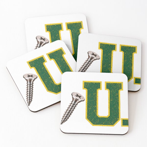 Item preview, SCREW U COLLECTION – Electric Green Yellow Collegiate Screw U – WORN designed and sold by WheelieGdArt.