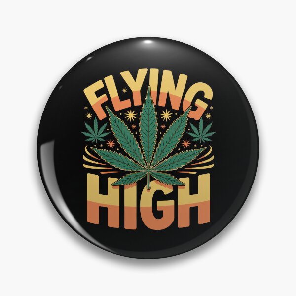 Item preview, Flying High Retro Weed Lover designed and sold by Say It With Ink.