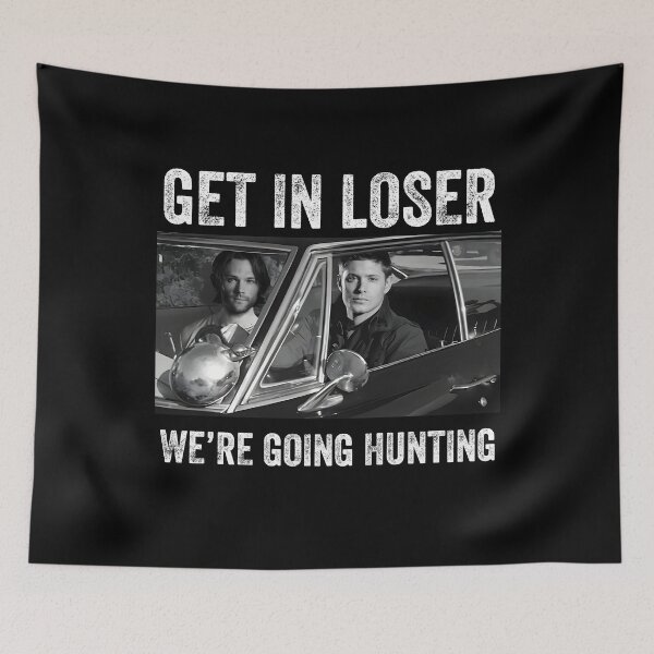 Item preview, Vintage Get In Loser We’re Going Hunting Supernatural  designed and sold by PmindHalow.