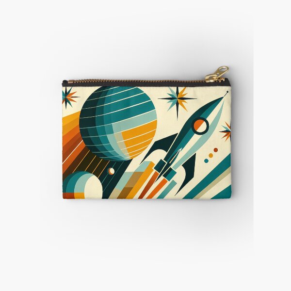 Item preview, Retro Rocket and Planets in Geometric Space designed and sold by InkSmithery.