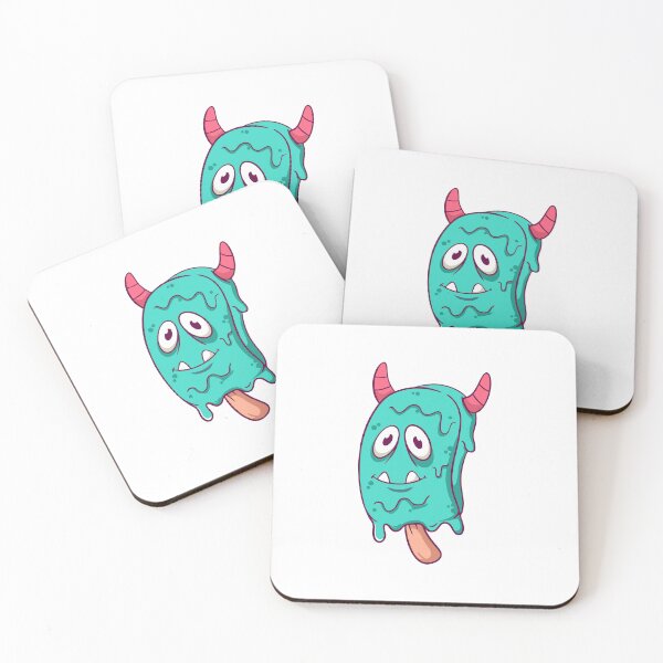 Item preview, Spooky Teal Melting Ice Pop Monster designed and sold by matildampugh.