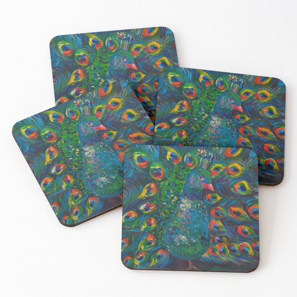 Item preview, A vibrant peacock designed and sold by Agnieszka Gajewska art.