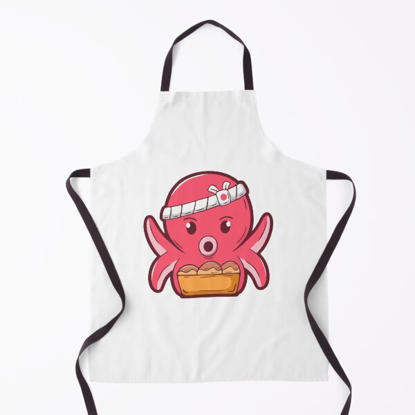 Item preview, Cute Octopus Chef Holding Takoyaki Tray designed and sold by matildampugh.