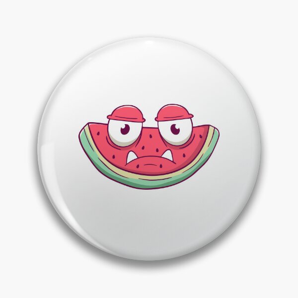 Item preview, Grumpy Watermelon Slice Monster with Fangs designed and sold by matildampugh.